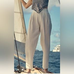 Doen louvre pant in salt size 6